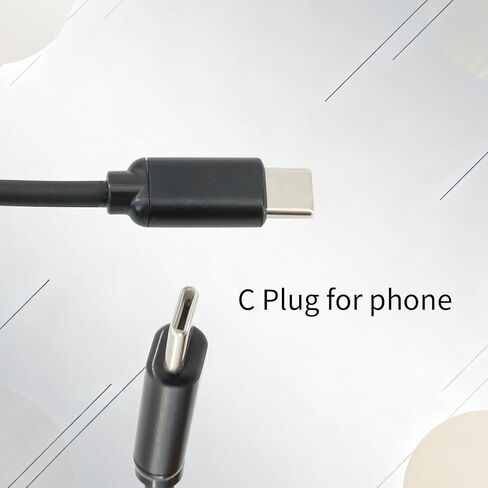 U94 PTT Adapter for Tactical Headset Compatible with Type-C Plug of Mobie Phone,Spring Coil Design,Military or Civilian Ver (Cilivian Version PTT) in Saudi Arabia