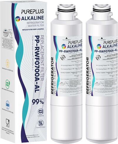 استبدال فلتر مياه الثلاجة PUREPLUS DA29-00020B لجهاز Samsung RF28HMEDBSR، RF263BEAESR، HDX FMS-2، HAF-CIN/EXP، RF4287HARS، RF28HFEDBSR، DA29-00020A، RF261BEAESR، DA97-08006A، 469101، 3 عبوات in Kuwait