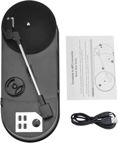 33/45 PRM LP Turntable to MP3 Converter Vinyl to MP3 Converter Turntable with 5V DC Adapter with SD Card Slot in Saudi Arabia