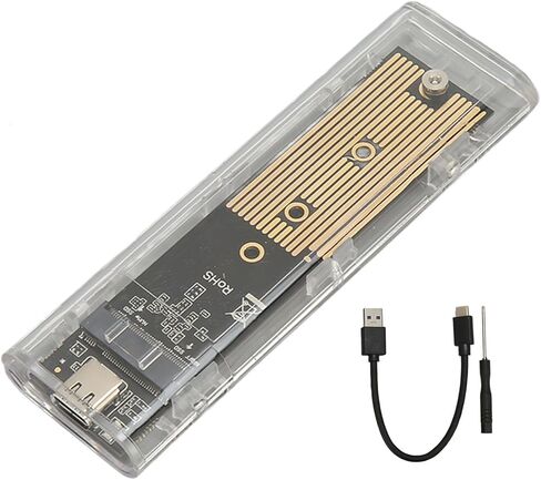 محول حاوية M.2 NVMe SATAs SSD، حاوية USB 3.1 USB C خارجية NVMe SSD بسرعة 10 جيجابت في الثانية، تدعم 22x30، 22x42، 22x60، 22x80 مم NVME أو NGFF SSDs in Saudi Arabia