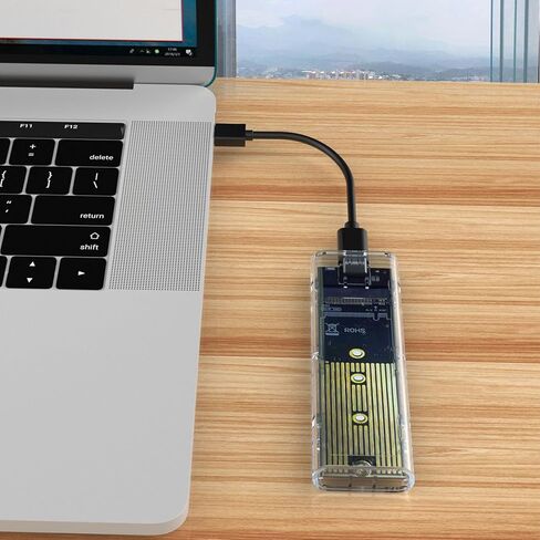 محول حاوية M.2 NVMe SATAs SSD، حاوية USB 3.1 USB C خارجية NVMe SSD بسرعة 10 جيجابت في الثانية، تدعم 22x30، 22x42، 22x60، 22x80 مم NVME أو NGFF SSDs in Saudi Arabia
