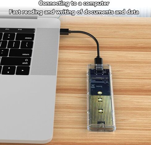 محول حاوية M.2 NVMe SATAs SSD، حاوية USB 3.1 USB C خارجية NVMe SSD بسرعة 10 جيجابت في الثانية، تدعم 22x30، 22x42، 22x60، 22x80 مم NVME أو NGFF SSDs in Saudi Arabia