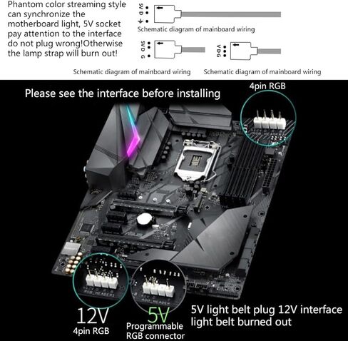 Vertically Graphics Card Bracket GPU LED Holder 5V/12V RGB Light Synchronization in Saudi Arabia