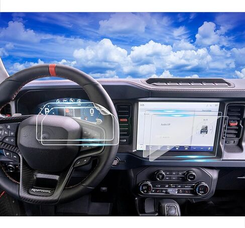2pack 2023 Ford F150 Screen Protector for 2015-2022 2023 Ford F150 F250 F350 F450 Super Duty XLT LARIAT 8Inch 2023 Ford F-150 Accessories Tempered Glass F150 8'' in Saudi Arabia