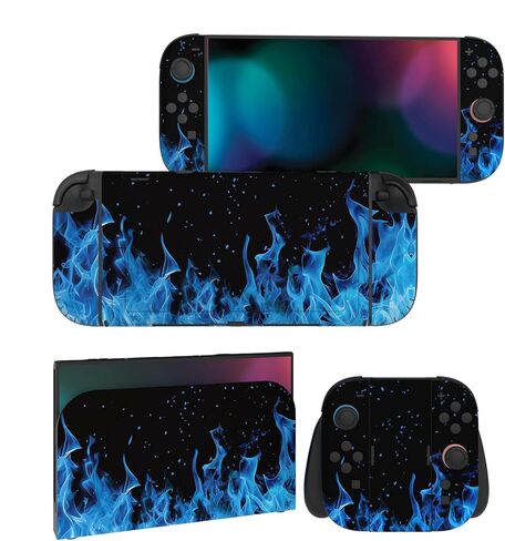 مجموعة PlayVital for Nintendo Switch 2 Skin الكاملة (عبوة من قطعتين) - ملصقات واقية من الفينيل لوحدة التحكم Switch 2، وJoycons، ومقابض المقبض وقاعدة الإرساء | لا بقايا، مضاد للخدش - مجرة ​​سديم in Saudi Arabia