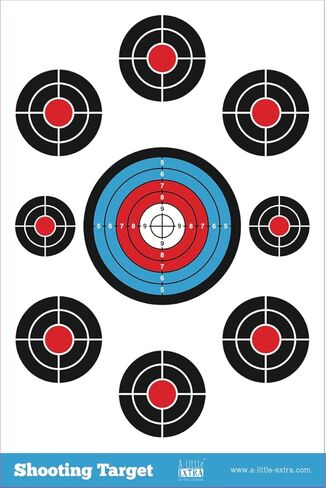 Shooting Targets Paper Bundle - Bottles & Glasses (Front and Back) - 50 Pack, Indoor & Outdoor Range in Saudi Arabia