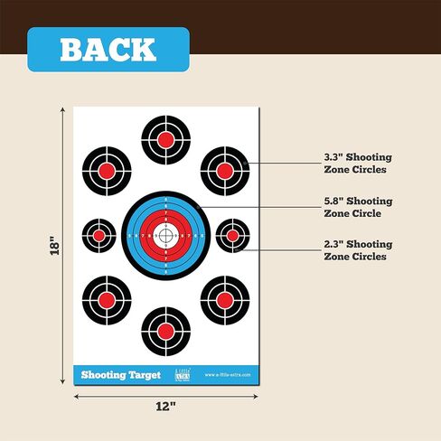 Shooting Targets Paper Bundle - Bottles & Glasses (Front and Back) - 50 Pack, Indoor & Outdoor Range in Saudi Arabia