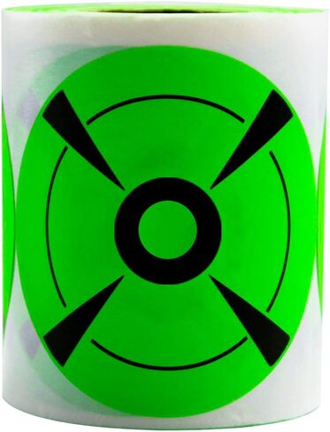 Target Stickers Self Adhesive Targets for Shooting Adhesive Shooting Targets Fluorescent Green Label (Qty 250pcs 3") in Saudi Arabia