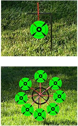 Target Stickers Self Adhesive Targets for Shooting Adhesive Shooting Targets Fluorescent Green Label (Qty 250pcs 3") in Saudi Arabia