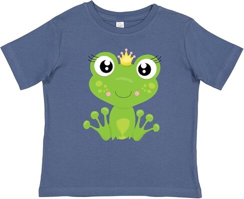 inktastic Cute Frog, Green Frog, Frog Princess, Crown Baby T-Shirt in Saudi Arabia
