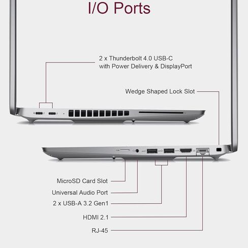 كمبيوتر محمول Dell Latitude 5550 5000 Business AI (15.6 بوصة FHD مضاد للتوهج، Intel 12-Core Ultra 5 125U (> i7-1355U)، ذاكرة وصول عشوائي DDR5 سعة 16 جيجابايت، 512 جيجابايت SSD)، إضاءة خلفية، كاميرا ويب 1080 بكسل، 2x Thunderbolt 4، Ethernet، Win 11 Pro in Kuwait