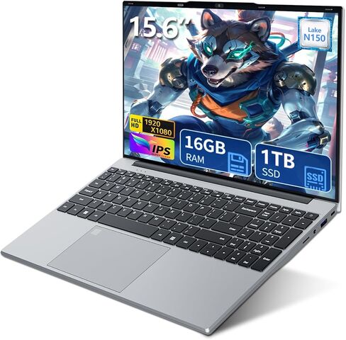 كمبيوتر محمول 2025، كمبيوتر محمول للألعاب مقاس 15.6 بوصة، Ryzen 5 7520H، رسومات Radeon، ذاكرة وصول عشوائي 16 جيجابايت، SSD 512 جيجابايت، Wi-Fi 5، عمر بطارية طويل، Win 11 Pro & Offic، لوحة مفاتيح بإضاءة خلفية، أجهزة كمبيوتر محمولة ryzen 5 in Kuwait