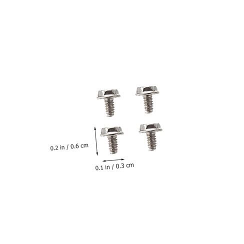NUOBESTY 100pcs Computer Case Fastener and Power Supply Screw Set Silver 6#-32x6mm Metal Thumbscrews for Pci Slot Replacement Compatible with Desktop Power Supply Assembly in Saudi Arabia