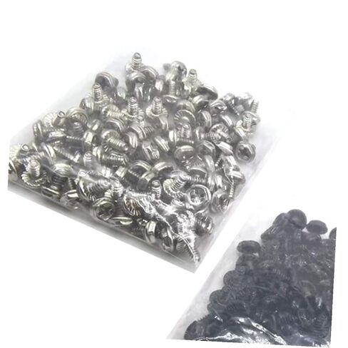 NUOBESTY 100pcs Computer Case Fastener and Power Supply Screw Set Silver 6#-32x6mm Metal Thumbscrews for Pci Slot Replacement Compatible with Desktop Power Supply Assembly in Saudi Arabia