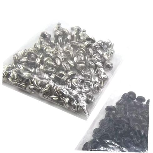 TEHAUX 100pcs Silver #6-32x6mm PC Mounting Screws Pci Slot Fasteners Computer Case Power Supply Screws Replacement for Desktop Chassis Maintenance in Saudi Arabia