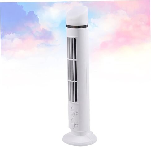 مروحة تبريد مكتب USB صغيرة مع ضوء ليلي، ملحقات منزلية هادئة ومتعددة الاستخدامات للمكتب وغرفة النوم، مروحة برج صغيرة بيضاء بدون بطارية in Saudi Arabia