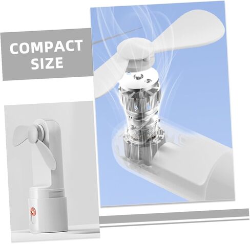 Mini Handheld Fan USB Rechargeable Portable Personal Cooling Fan 3-speed Adjustable Battery Operated for Travel Outdoor Use in Saudi Arabia