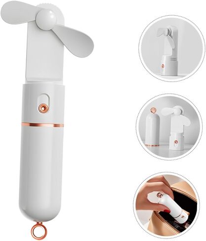 Mini Handheld Fan USB Rechargeable Portable Personal Cooling Fan 3-speed Adjustable Battery Operated for Travel Outdoor Use in Saudi Arabia