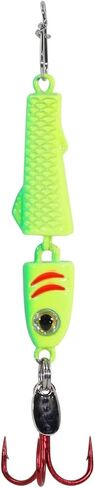 Clam Jointed Pinhead Pro – Ice Fishing Spoon with Flashy Body & Feathered Treble Hook for Targeting Perch, Crappie & Walleye in Saudi Arabia