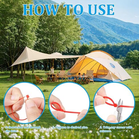 Small Zip Ties, 600 Pack Heavy Duty 2.4mm Nylon Mini Zip Cable Ties 4 Inch in 6 Colors (Black, White, Red, Blue, Green, Yellow) in Kuwait