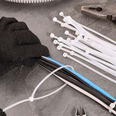 Small Zip Ties, 600 Pack Heavy Duty 2.4mm Nylon Mini Zip Cable Ties 4 Inch in 6 Colors (Black, White, Red, Blue, Green, Yellow) in Kuwait