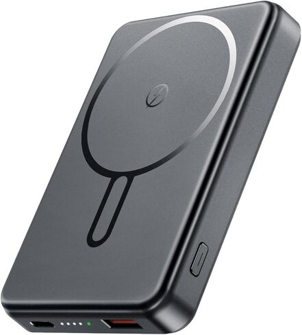 لحزمة بطارية Magsafe 12000 مللي أمبير في الساعة بنك طاقة مغناطيسي شاحن محمول USB C 20 وات شحن سريع شاحن لاسلكي ضروري للسفر لهاتف iPhone 17/6/15/14/13/12 Series Sierra Blue in Kuwait
