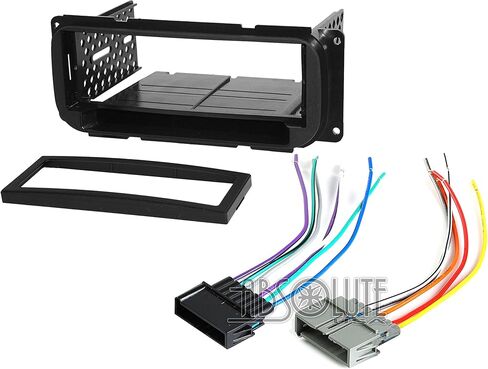 Absolute USA ABS99-6501-2 Fits Jeep Cherokee 1997-2001 Single DIN Stereo Harness Radio Install Dash Kit Package in Saudi Arabia