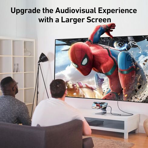 Flat USB-C Cable to 8k/4k Adapter Compatible with DJI Osmo Action Aluminum,Portable,New Flexible Design Plus Thunderbolt 3/4 Smart Chip Full Digital 4320p@60Hz Display Output in Saudi Arabia