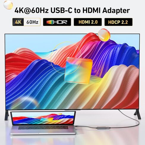 Flat USB-C Cable to 8k/4k Adapter Compatible with DJI Osmo Action Aluminum,Portable,New Flexible Design Plus Thunderbolt 3/4 Smart Chip Full Digital 4320p@60Hz Display Output in Saudi Arabia