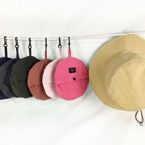 1PC Four Seasons Folding Fisherman Hat, Multi-Functional Outdoor Fishing Hat with Drawstring Closure, Quick Drying, Sunscreen Cap, Black in Saudi Arabia