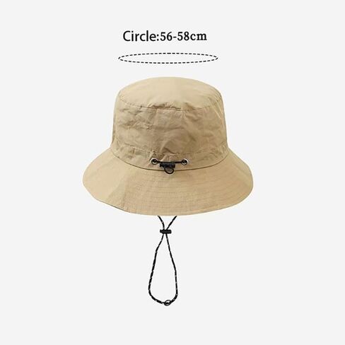 1PC Four Seasons Folding Fisherman Hat, Multi-Functional Outdoor Fishing Hat with Drawstring Closure, Quick Drying, Sunscreen Cap, Black in Saudi Arabia