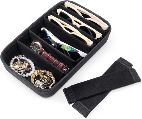 صينية تنظيم النظارات الشمسية من بوكير لتخزين الأدراج، وساعات النظارات والمجوهرات، 8 أزواج، حامل النظارات للرجال والنساء in Kuwait