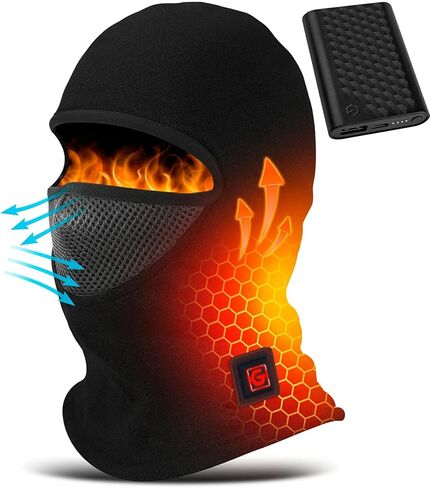 Graphene Heated Balaclava Neck Gaiter Gifts for Men Women Warm Cold Winter Gift for Ski Snowboard Motorcycle in Saudi Arabia