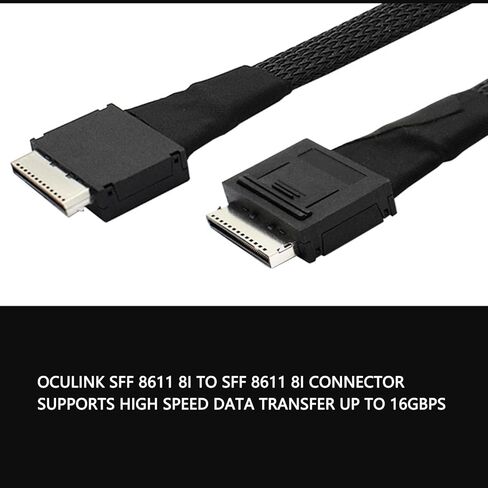 كابل Zunate Oculink SFF 8611 8i، نقل البيانات للخادم - SAS 3.0، 4.0، 3.0، 16 جيجابت في الثانية، بطاقة صفيف توسيع PCIe in Kuwait