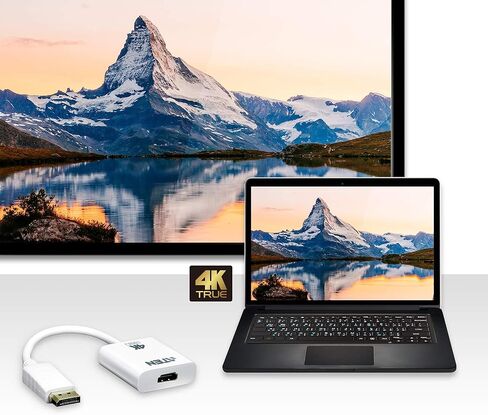 ATEN DisplayPort to True 4K HDMI Active Adapter - 4096 x 2160 - DisplayPort - HDMI Out - Plastic in Saudi Arabia