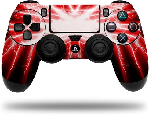 Vinyl Decal Skin Compatible with Sony PS4 Controller PlayStation 4 Original Slim and Pro Lightning Red (Controller NOT Included) in Saudi Arabia