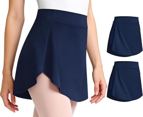 2Pcs Women Ballet Skirt Pull On Skirts for Adult Dancing in Saudi Arabia