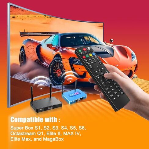 جهاز التحكم عن بعد لـ superbox S1، S2، S3، S4، S5، S6، Octastream Q1، Elite II، MAX IV، Elite Max، وMagaBox in Kuwait