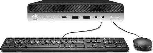 HP EliteDesk 705 G4 Mini Computer Desktop PC, AMD PRO A10-9700E, 8GB RAM, 256GB SSD, WiFi, Bluetooth, Windows 11 Pro (Renewed) in Kuwait