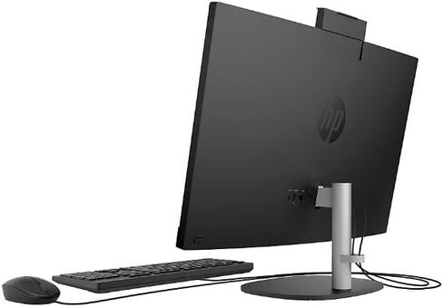 HP All-in-One Desktop PC, 23.8-inch FHD Touchscreen, AMD Ryzen 5 7520U, AMD Radeon Graphics, 16GB RAM, 512GB SSD, Camera, Windows 11 Home, Jet Black, 24-cr0111 (Renewed) in Kuwait