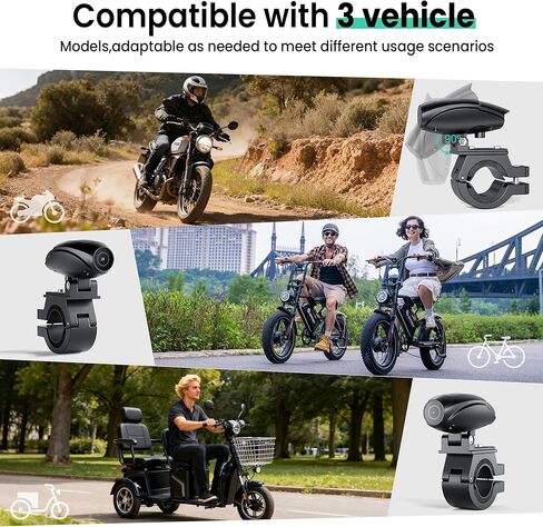 AMYET Motorcycle Camera,Helmet Camera HD 1080PP with Single Lens,IP65 Waterproof,Parking Mode,Motorcycle Dash Cam with 64GB SD Card，Driving Recorder Suitable for Motorcycles/Tricycles/Ebike in Saudi Arabia