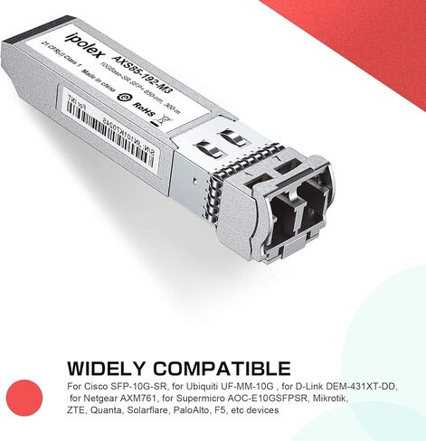 10GBase-SR Multimode SFP + LC Transceiver & 10Gb SFP+ PCI-E Network Card (Compare to Intel X520-DA1(Intel E10G42BTDA) in Saudi Arabia