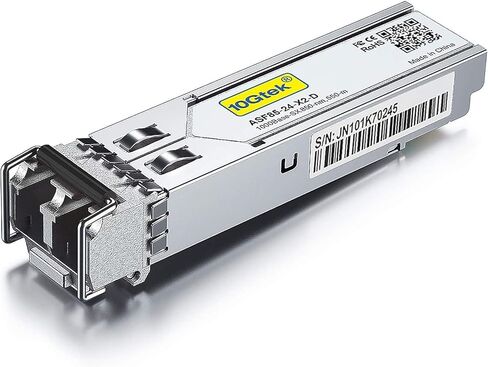 1 Pack of Gigabit Ethernet Media Converter, Open SFP Fiber to Ethernet RJ45 Converter 10/100/1000Base-Tx and 1 Pack of 1.25G SFP 1000Base-SX Transceiver, Compatible with HPE in Saudi Arabia