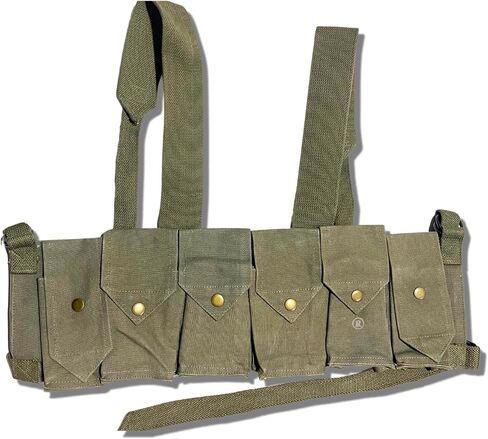 جهاز الصدر Warreplica Rhodesian Fereday & Sons مع جيب للقنبلة اليدوية FAL/G3/M14 Bush War/20rd .308/7.62x51mm 4 حقيبة للمجلات جهاز الصدر التكتيكي مع جيب للقنبلة اليدوية in Kuwait