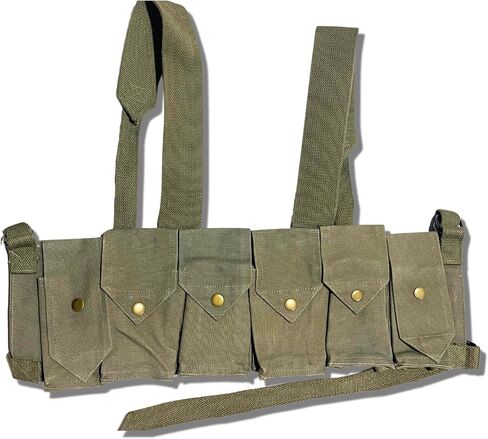 جهاز الصدر Warreplica Rhodesian Fereday & Sons مع جيب للقنبلة اليدوية FAL/G3/M14 Bush War/20rd .308/7.62x51mm 4 حقيبة للمجلات جهاز الصدر التكتيكي مع جيب للقنبلة اليدوية in Kuwait