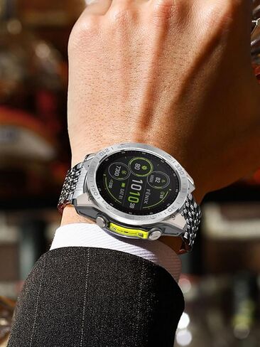 Watch Bezel for Garmin Fenix 8 47mm AMOLED Display, Stainless Steel Scratch Resistant Watch Bezel,Careful Protection,Racing Circle Style,Silvery White in Saudi Arabia