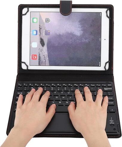 لوحة مفاتيح BT Touchpad، وقت عمل يصل إلى 72 ساعة مع حافظة واقية، لأنظمة iOS للكمبيوتر اللوحي مقاس 9-10.5 بوصة in Kuwait
