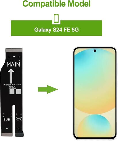 Charging Port USB Flex Dock Connector Replacement Repair Part for Galaxy S24 FE 5G in Saudi Arabia