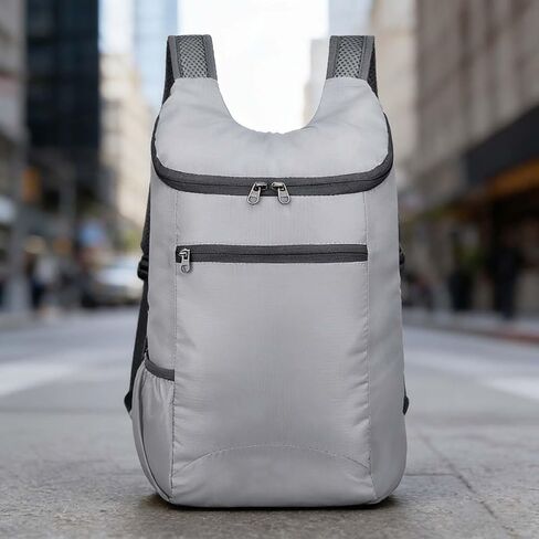 Lightweight Foldable Travel Packable Backpack,Casual Large-Capacity Daypack for Travel, Hiking, Outdoor Adventures, and Daily Use(Grey) in Saudi Arabia