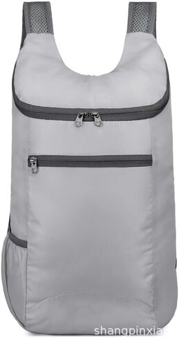 Lightweight Foldable Travel Packable Backpack,Casual Large-Capacity Daypack for Travel, Hiking, Outdoor Adventures, and Daily Use(Grey) in Saudi Arabia